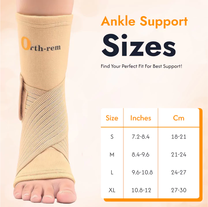Ankle Brace with Adjustable Wrap (Single)