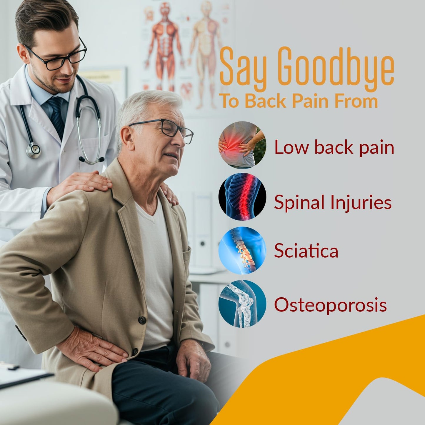 Back Support Brace for Men and Women