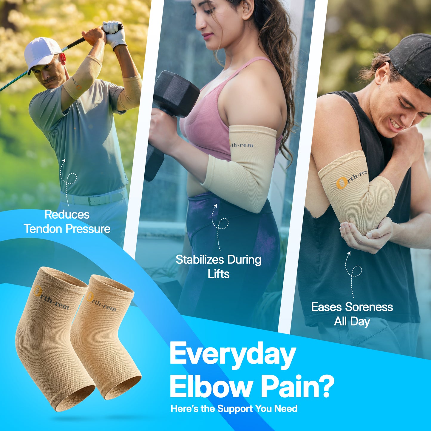 Elbow Support Brace (Pair)